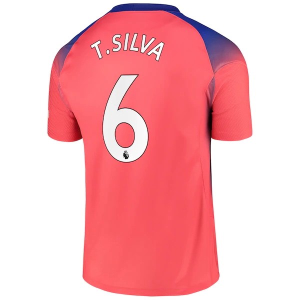 Camiseta Chelsea NO.6 T. Silva 3ª 2020-2021 Naranja